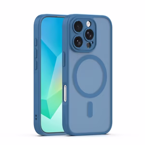 Mag Matt Чехол для iPhone 16 Pro 6,3" тёмно-синий защита камеры