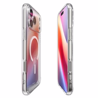 Spigen Ultra Hybrid Magnetinis dėklas telefonui iPhone 17 Pro Max - skaidrus ir baltas