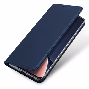 Dux Ducis Skin Pro dėklas telefonui Xiaomi 13 Pro su kortelių laikikliu ir stovu mėlynas