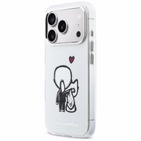 Karl Lagerfeld Karl & Choupette Back MagSafe Dėklas for iPhone 17 Pro - Clear