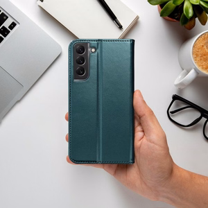 Atverčiamas dėklas Samsung A27 Smart Magneto, tamsiai žalias
