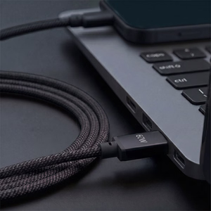 Forever Vibe laidas USB-C - USB-C 1,0 m 60W tamsiai pilkas