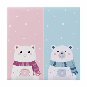 Dekoratyvinis dangtelis / gaubtelis T5 SONOFF Cartoon 2C jutikliniam jungikliui