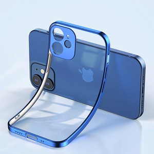 Joyroom New Beauty Series itin plonas dėklas su elektroplokštu rėmeliu iPhone 12 mini juodas (JR-BP741)