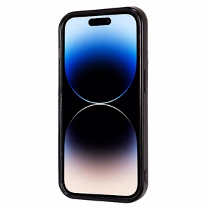Audi IML Sportinis Magnetinis dėklas telefonui iPhone 14 Pro 6.1" juodas/juodas kietas dėklas AU-IMLMIP14P-RSQ/D2-BK