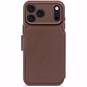 Decoded Leather Detachable Wallet Dėklas with MagSafe iPhone 17 Pro - Brown