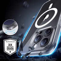 ESR Classic Pro Rinkinys Halolock Magnetinis dėklas iPhone 16 Pro Max - Skaidrus