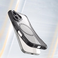 Leading Series Magnetinis silikoninis dėklas telefonui iPhone 16 - juodas