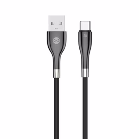 "Forever Sleek" kabelis USB - USB-C 1,0 m 3A juodas