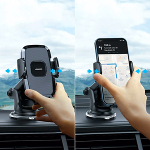 Automobilinis universalus telefono laikiklis Joyroom (JR-ZS259) tvirtinamas ant prietaisų skydelio, juodas