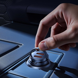 Orico MiniRing 30W 2x USB-C automobilinis įkroviklis - juodas