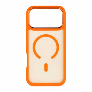 Dėklas, skirtas iPhone 18 Pro Max / 17 Pro Max: Forcell F-Protect Smoke Hybrid Premium, suderinamas su MagSafe, spalva – oranžinė
