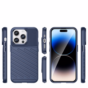 Thunder Case iPhone 14 Pro dėklas telefonui su apsauga - mėlynos spalvos
