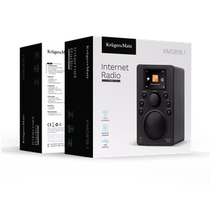 Krüger&Matz KM0818.1 internetinis radijas juodas