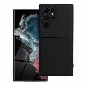 NOBLE dėklas telefonui SAMSUNG S22 Ultra juodas