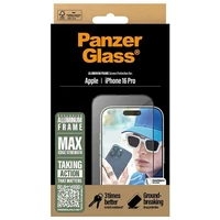 PanzerGlass apsauginis stiklas aliuminio rėmas iPhone 16 Pro 6.3" itin platus 2850
