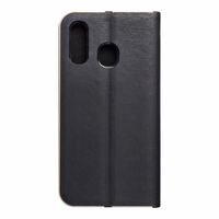 LUNA Book Gold dėklas telefonui SAMSUNG A40 juodas