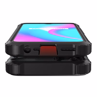 Hybrid Armor dėklas telefonui Realme 10 5G / Realme 9i 5G šarvuotas hibridinis dėklas juodas