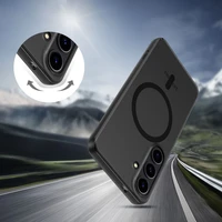 Tech-Protect MagSlim Magnetinis dėklas telefonui Samsung Galaxy S25 - Juodas