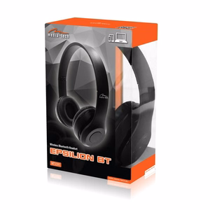 MEDIA-TECH EPSILION BT MT3591 belaidės ausinės Bluetooth 4.2 mikrofonas radijas FM juodos