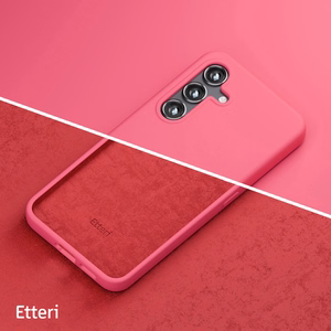 Etteri silikoninis dėklas Samsung Galaxy A36 5G, avietinis