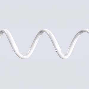 Dudao L25SC 60W USB-C - USB-C laidas with Soft Silicone Braid 1m - baltas