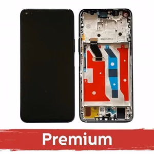 LCD Display Compatible With Huawei Honor 50 Lite with Frame / Midnight Black / OEM