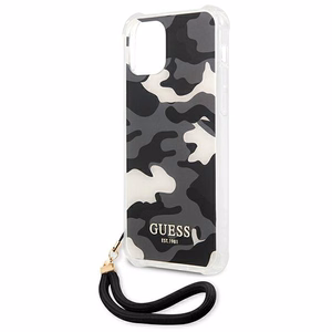 Guess GUHCP12LKSARBK iPhone 12 Pro Max 6.7" чёрный/чёрный жёсткий чехол Camo Collection