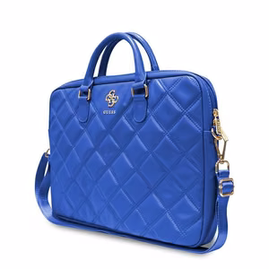 Guess Quilted 4G krepšys 16" nešiojamam kompiuteriui - mėlynas
