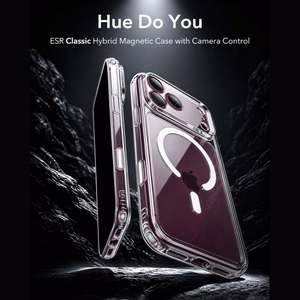 ESR Classic Hybrid MagSafe dėklas, skirtas iPhone 18 Pro / 17 Pro – skaidrus