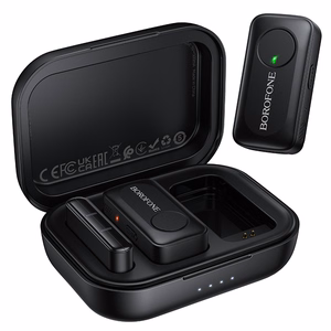Borofone Lavalier wireless microphone BFK17 Lemai Type C black - 2 pieces