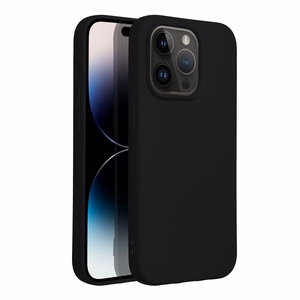 SILIKONINIS dėklas telefonui IPHONE 14 Pro juodas