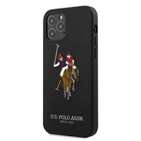 US Polo USHCP12LPUGFLBK iPhone 12 Pro Max 6.7 black Polo Embroidery Collection