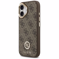 Guess 4G Strass Logo MagSafe dėklas telefonui iPhone 17 - rudas
