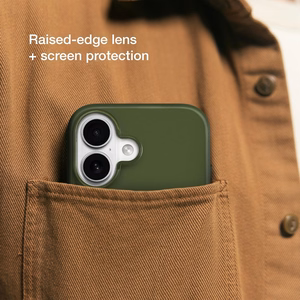 Incase Slim Case dėklas su MagSafe, skirtas iPhone 16 Plus, „Highland Green“ spalvos