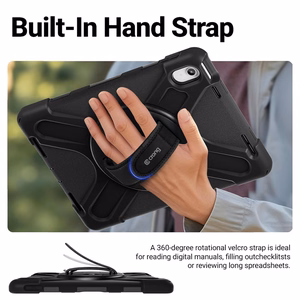 Crong Defender Plus – Rugged case iPad Pro 11" M5 (2025) / M4 (2024) (Black)