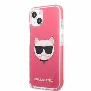 KARL LAGERFELD KLHCP13STPECPI IPHONE 13 MINI 5.4 "DĖKLAS FUCHSIA/FUSCHIA CHOUPETTE HEAD
