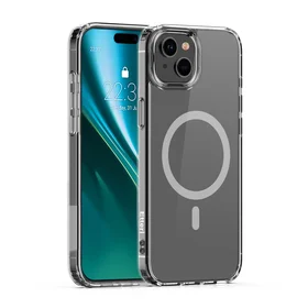 Etteri Spalvotas Magnetinis dėklas telefonui iPhone 15 6,1" pilkas