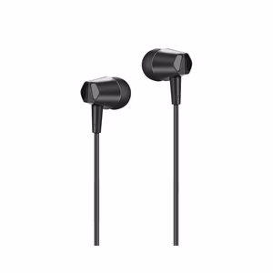 HOCO kabelinės ausinės 3,5 mm su mikrofonu M34 juodos