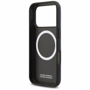 BMW M FW Metal Logo Magnetinis dėklas iPhone 17 Pro Max - tamsiai mėlynas