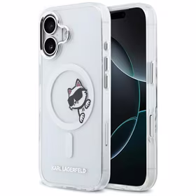 Karl Lagerfeld IML Peekaboo MagSafe iPhone 17 Dėklas - skaidrus