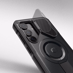 Tech-Protect Kevlar MagSafe+ dėklas telefonui Samsung Galaxy S25 Plus - juodas