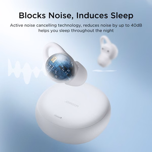 TWS Joyroom JR-TS2 Cozydots Series belaidės ausinės su aktyviu triukšmo slopinimu, Bluetooth 5.3 - baltos