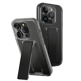 Uniq dėklas Heldro Mount su stovu iPhone 15 Pro Max 6.7" dūminis