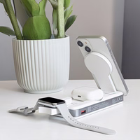 "Forever" belaidis maitinimo bankas MATB-300 10000 mAh magnetinis 3in1 baltas