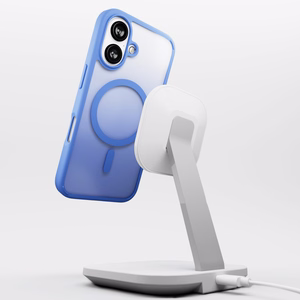 Puro Gradient Magnetinis Silikoninis dėklas telefonui iPhone 16 - Mėlyna