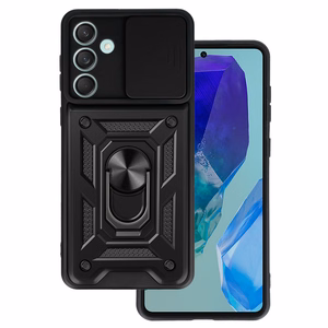 Slide Camera Armor dėklas SAMSUNG Galaxy M55 5G juodas