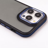 Crystal juodas dėklas for Samsung Galaxy S25 Plus mėlynas