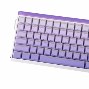 HERO84 HE White+Purple+Gradient+LIGHT JadeKing RGB AULA gasket klaviatūra