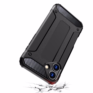 Hybrid Armor dėklas telefonui iPhone 16 Plus - juodas